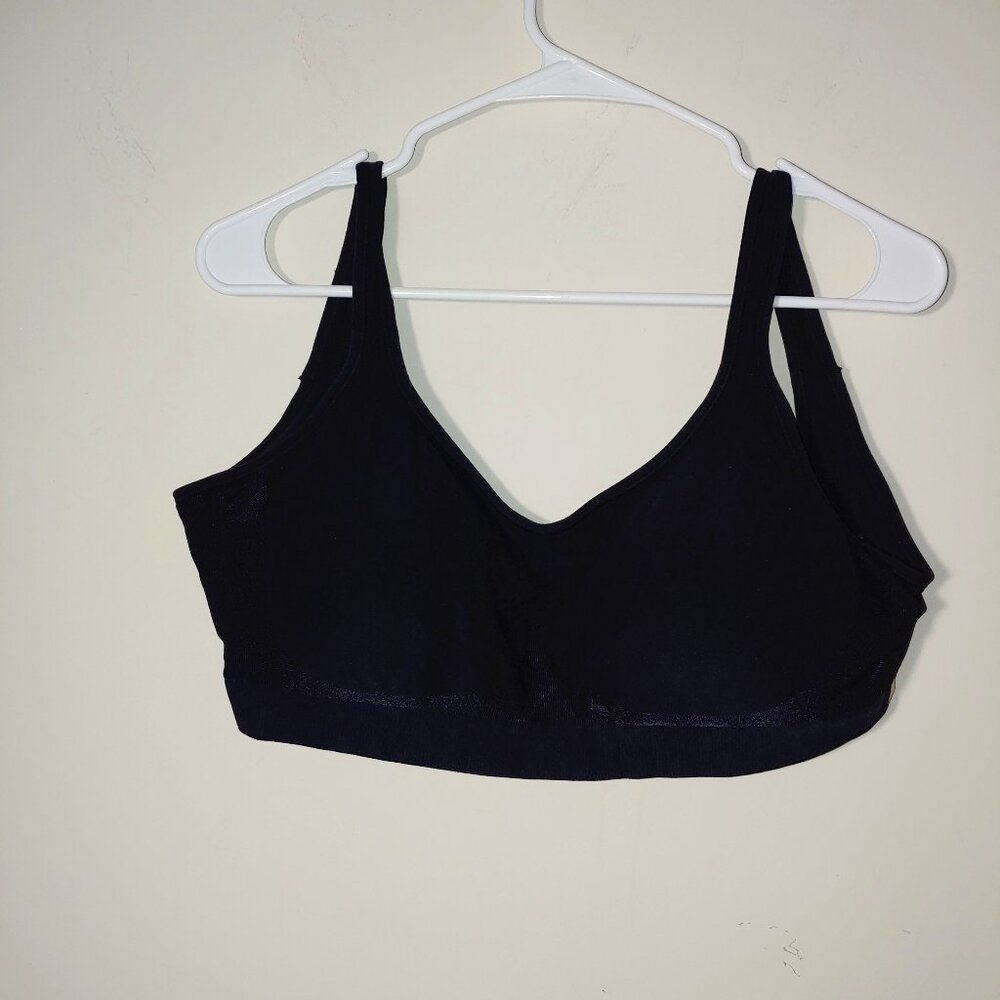 Truekind Daily Comfort Wirefree Shaper Bra Size 2XL Black